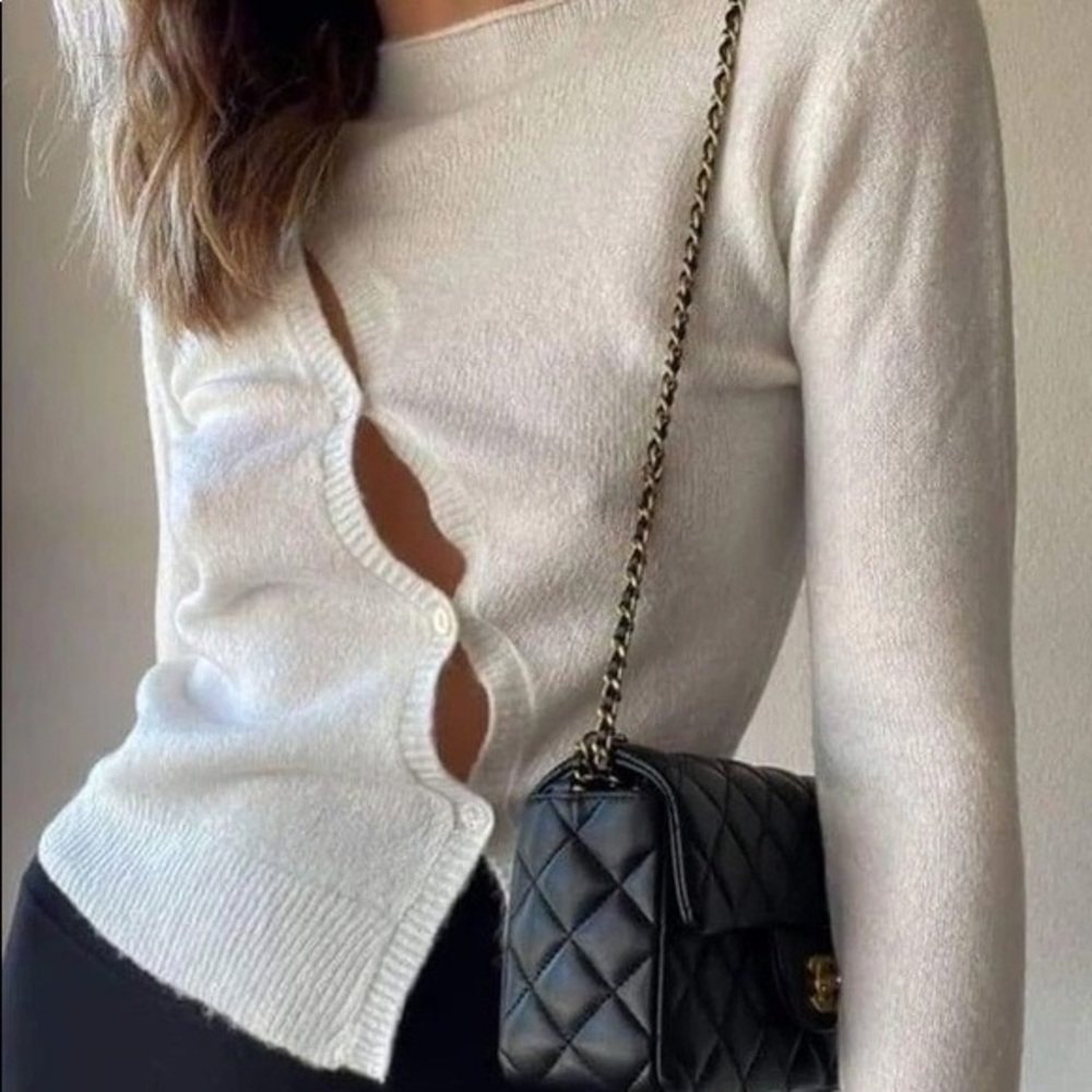 Rumours Clouded Knit Sweater in Black